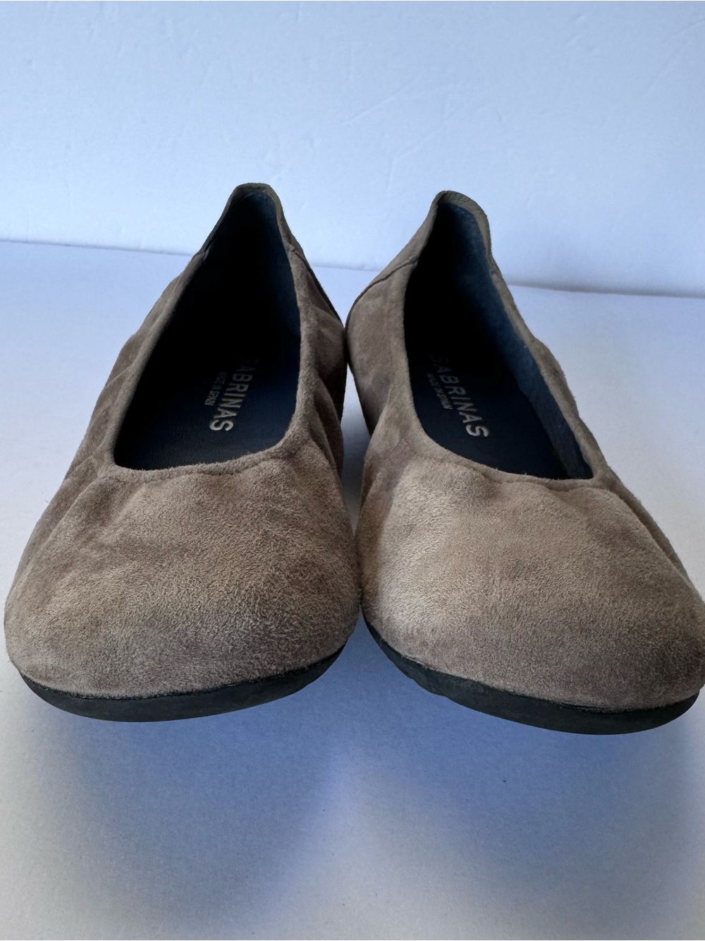 Sabrinas Spain Grey Suede Ballet Flat Shock Absorber EU 37 US 6.5 - Picture 6 of 11